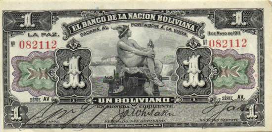 1 Boliviano 11.5.1911
